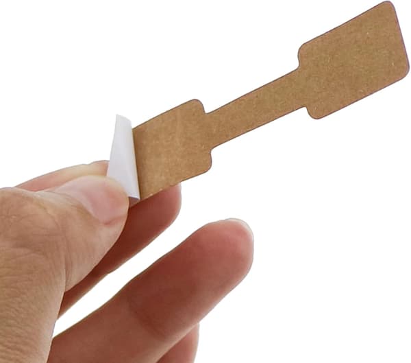 300 kvadratiska ringmärken Kraftpapper självhäftande ringmärken