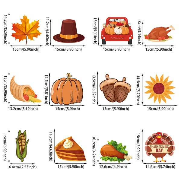Thanksgiving Spiral Charms Temafestpynt