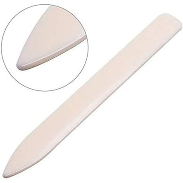Sett med 2 Bone Paper-mapper for håndverk, kortlaging, kontor
