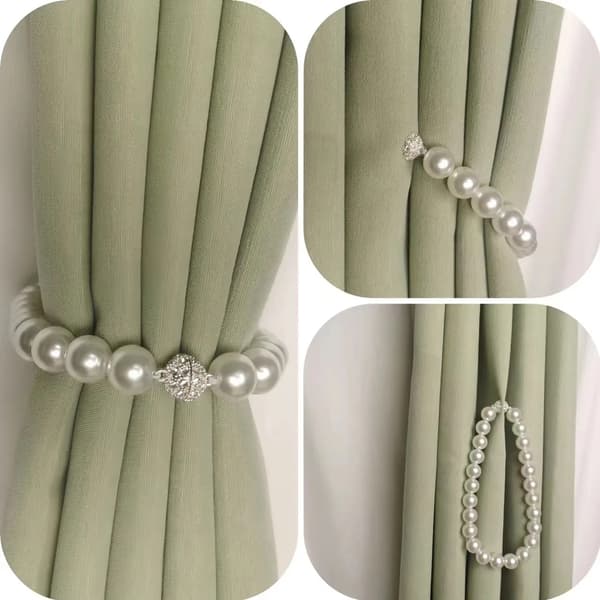 1 stk Magnetisk Perle Gardin Spenne Magnetisk Gardin Spenne