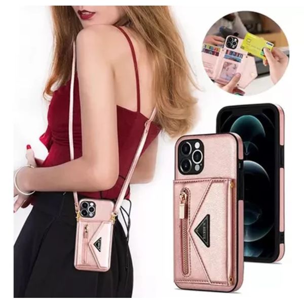 Iphone-nahka Kotelo Laukku Design Hihnallinen