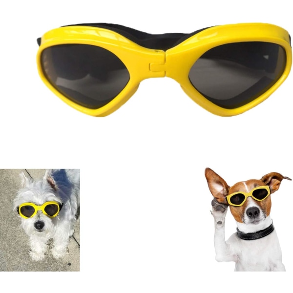 Hundglasögon, husdjursolglasögon, hopfällbara hundglasögon UV-skydd