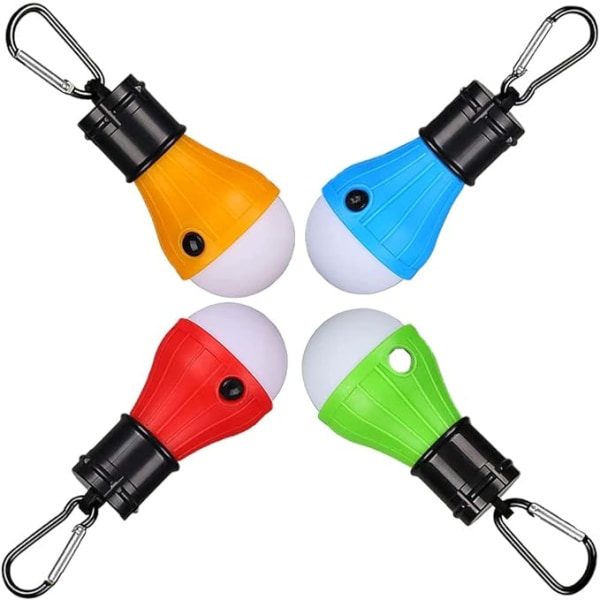 Campinglampa, 4 Bärbara LED-lampor, Batteridriven LED