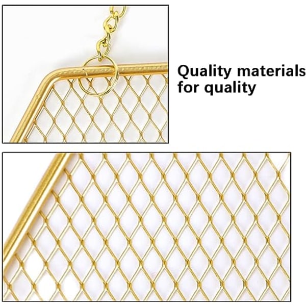 1 stk Gull Sky Henger Smykke Organizer, Vegg Henger Metall