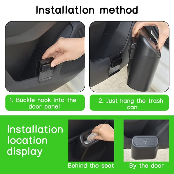 Multifunktionel foldbar bil affaldsbeholder