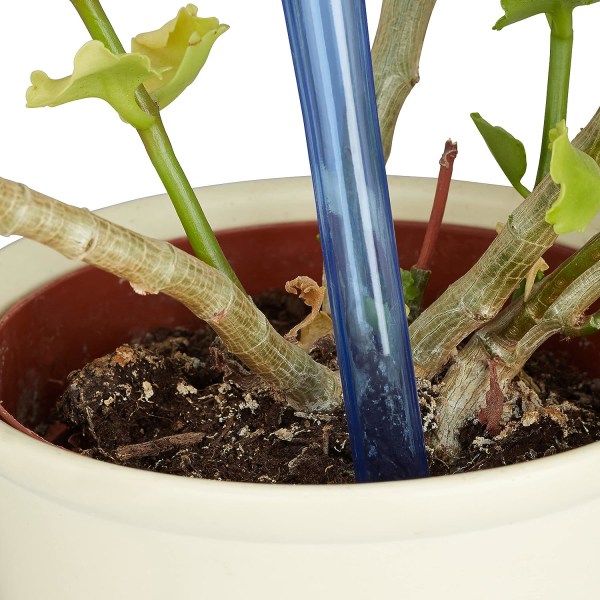 4 stk Blå Plastik Vandingskugler Vanddispenser Planter Blomst