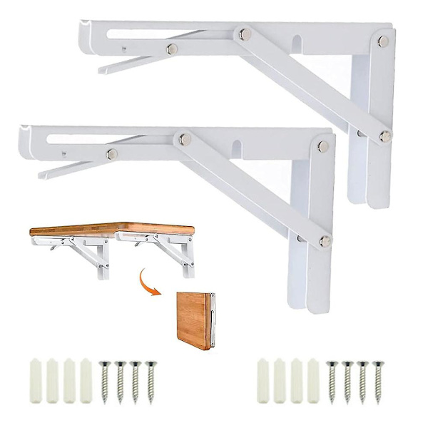 Folding Bracket 200mm, 2 stk. Svart Foldable Console Bracket, Folding ...