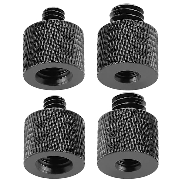 4 kpl Kamerakiinnitysruuviadapteria 1/4\" Uros - 3/8\" Naaras ja 3/8\"