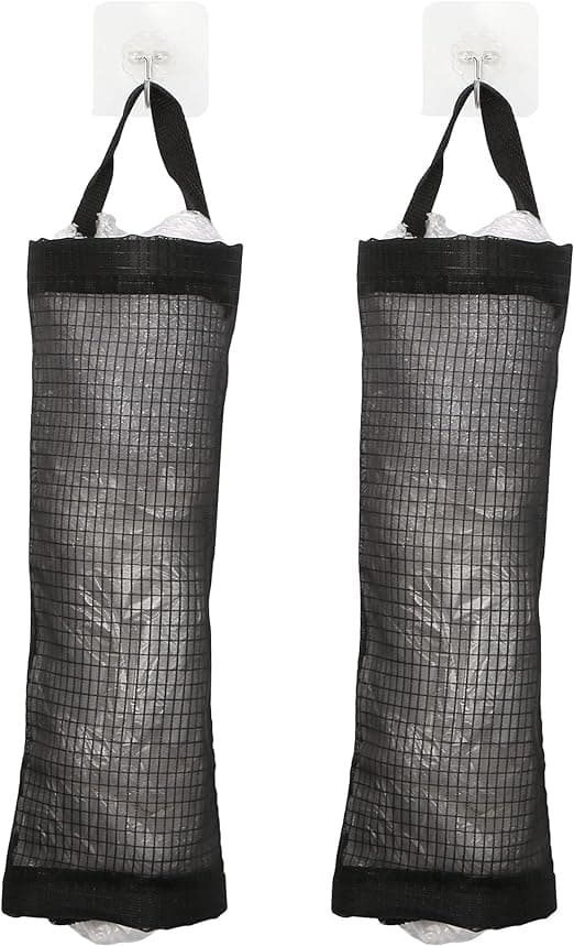 2-pakks Vanntette Vaskbare Plastoppbevaringsposer med Foldbar
