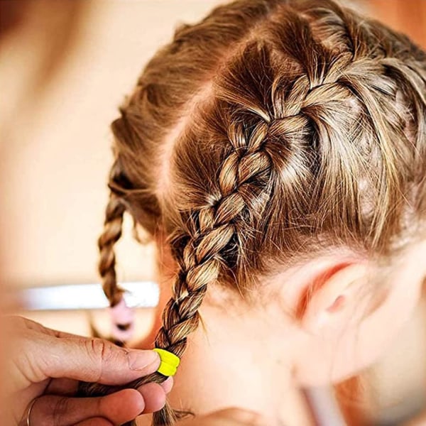 100 stycken små flickhårband, Mini Baby Hair Scrunchies