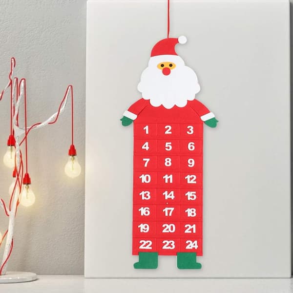 1 stykke filt julekalender for eldre