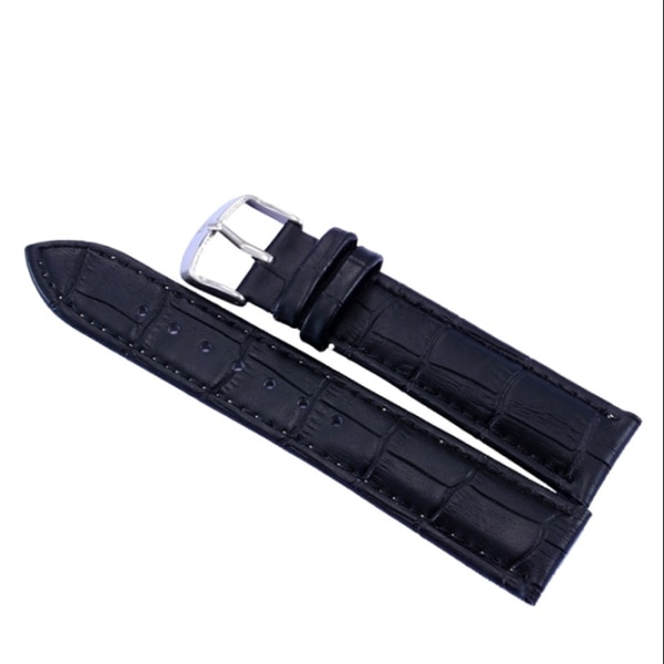 Klockarmband i Läder 14mm - Kalvskinnarmband för Män Kvinnor -