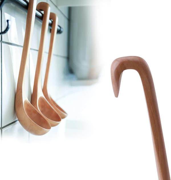 Træskeer til suppe, gryderetter og sauce