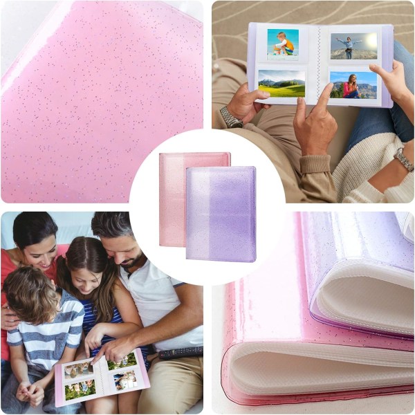 Mini Photo Album for Memo Oppbevaringspose Beskyttende Organizer for