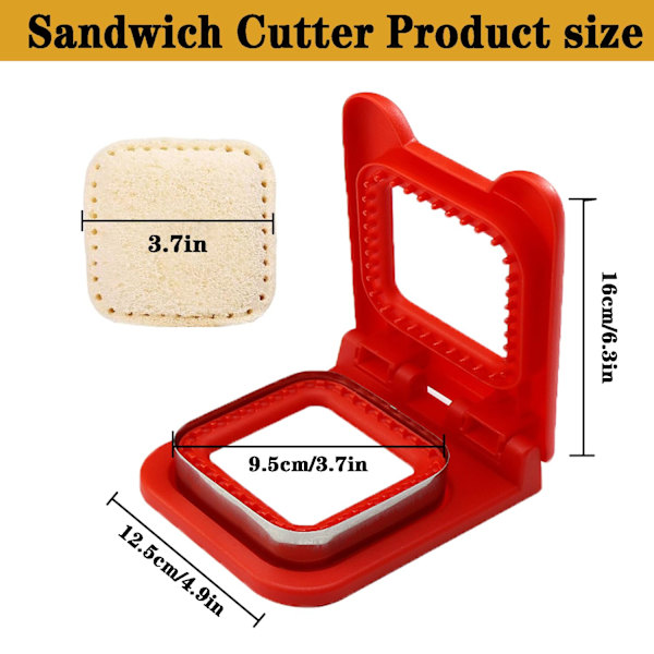 Sandwichskärare och -förslutare, perfekt för barns lunchlådor
