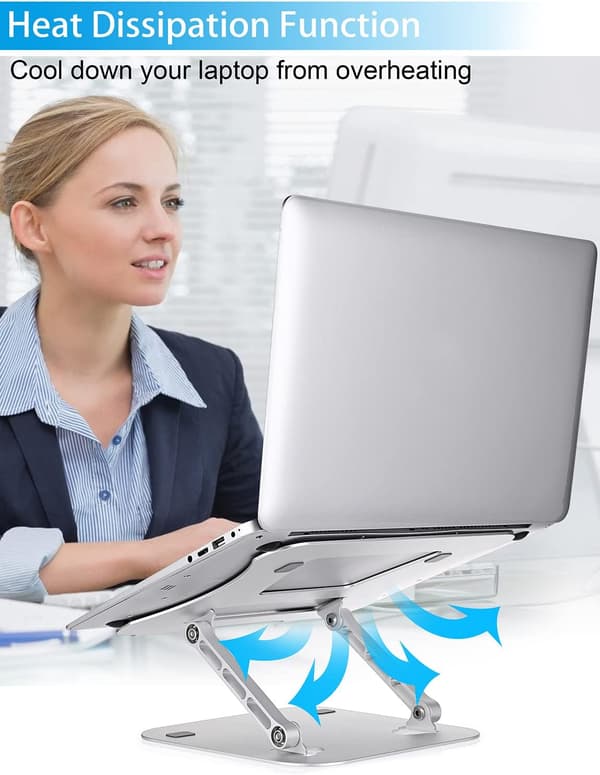 1 stativ för bärbar dator, Laptopställ, Multi-vinkelställ med