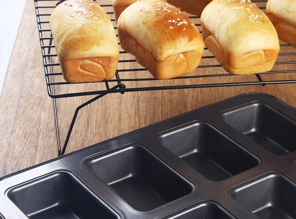Mini Brødform, 8-Huls Non-Stick Muffinform, Kulstofstål