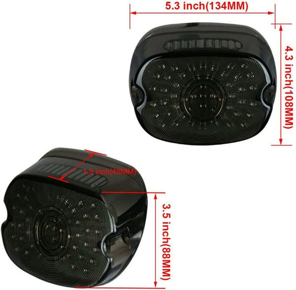 Lågprofil LED Bakbromsljus för Harley Dyna Road King Glide