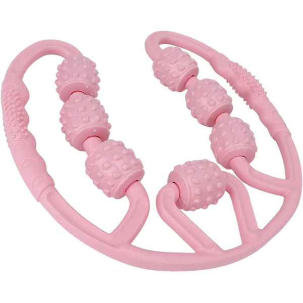 Muskelrulle, benmassasjerulle, helkroppsmassasje muskelrulle, lindrer muskelsmerter benruller for lårkalv, rosa