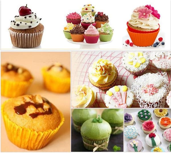 500 stk. Cupcakeforme, Cupcakepapir, Engangs Papirkopper