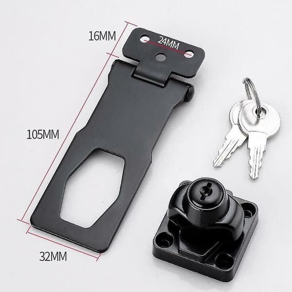 Hasp Lock 90 Spennefri Rotary Skufflås Perforert Aluminium A
