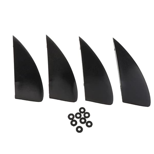 4-delad Surf Kiteboard Tail Rudder Set Split Rudder Waveboard