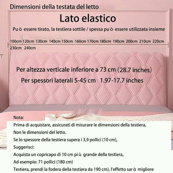 Beige 160cm Dubbel Sammet Sänggavel Överdrag för Dubbel/Enkelsäng,