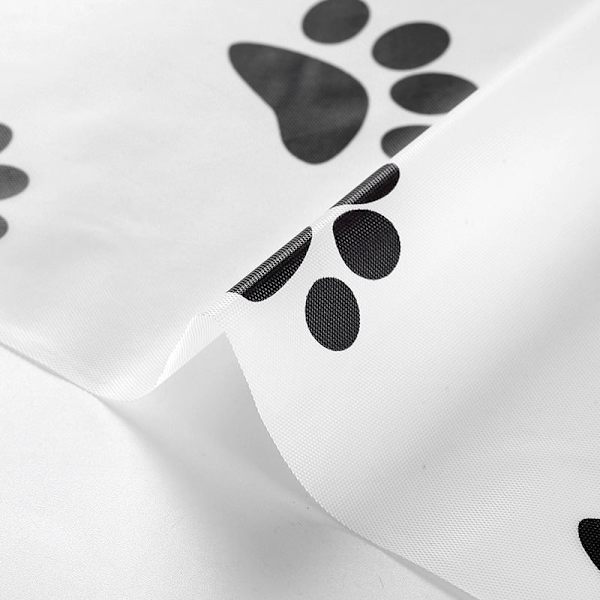 Set med 3 st hundvalps-tryckta dukar, plastdukar