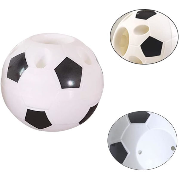 Kreativ Fodbold Penneholder Skrivebord 2 Stykker Multifunktionel Pen