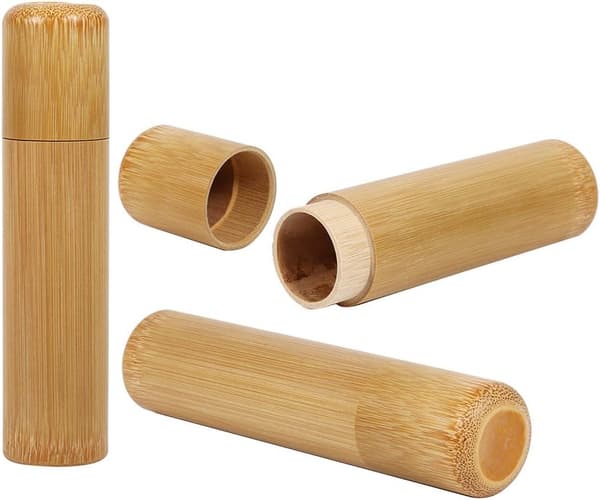 1 stycke bambu rökelsekon, naturlig koliserad vintage bambu