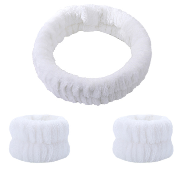 3-pack ansiktsband och handledsband för ansiktsbehandling