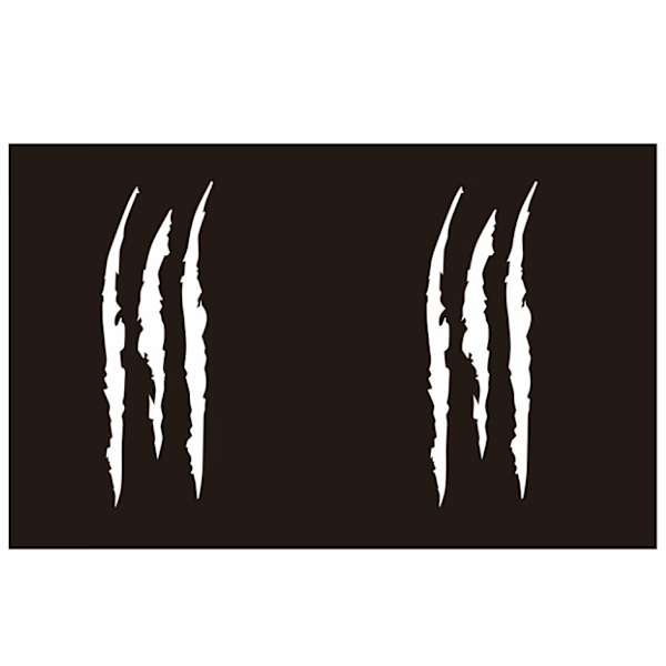 Monster Claw Dekal, 2 stk Bilsticker Øjenbryn Forlygte Stickers