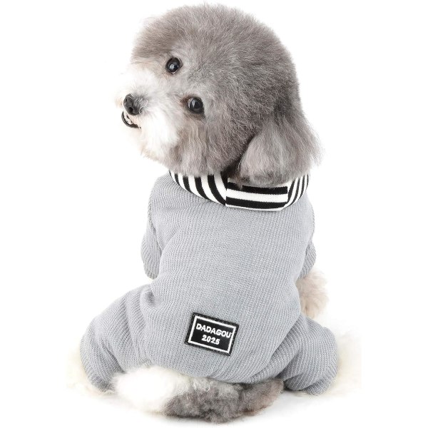 Pet Dog Clothes Winter Sweater for Small Dogs with Hood Fleece