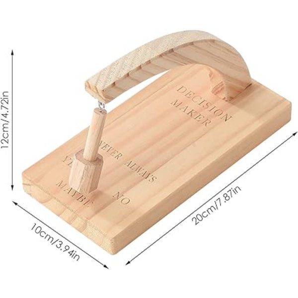 1 stycke kreativ magnetisk beslutsfattare, träbeslut