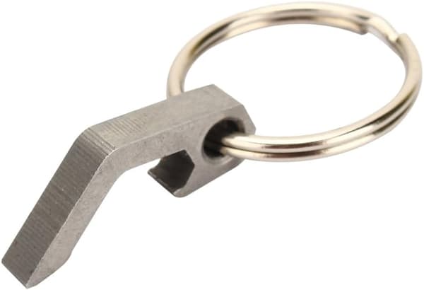 2 mini flaskeåbnere i rustfrit stål til udendørs overlevelse