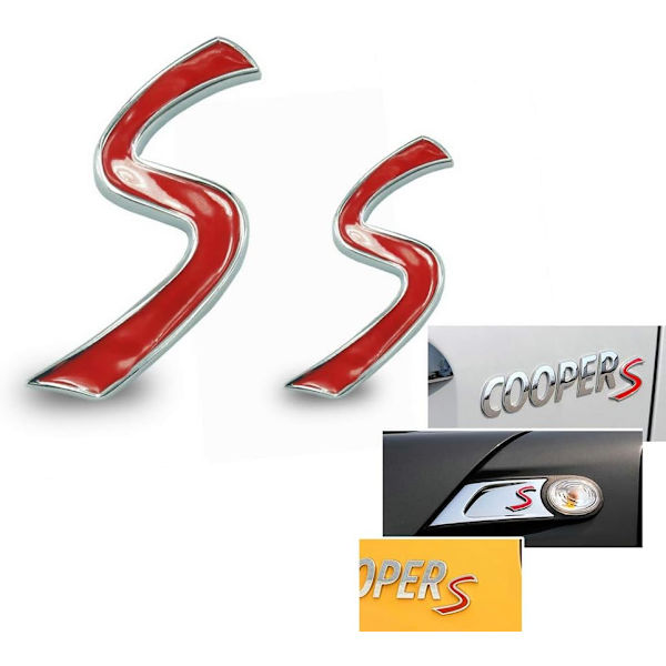 7cm Auton Kirjain S Embleemi Tarra Cooper F54 F55 F56 F60