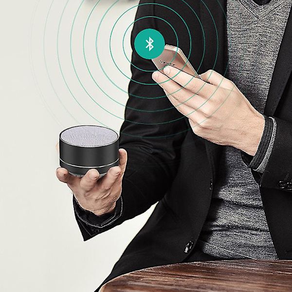 Vandtæt Bluetooth-højttaler Mini bærbare højttalere med opgraderede LED-lys til iPhone iPad Samsung bærbare computere tablets(nior)