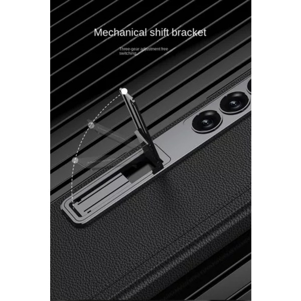 Samsung Z Fold6 Fodral, Pläterad Stöd (kolfibermönster skalfilm)