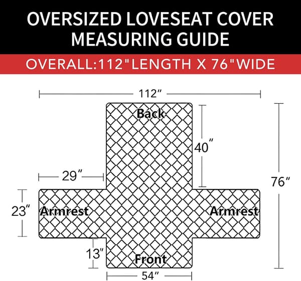 Easy-Going Sofa Betræk (Oversize Loveseat, Grå/Lysegrå)