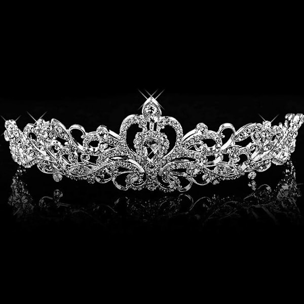 Krone til Kvinder, Tiara og Krone til Kvinders Fødselsdag Hovedbånd, Dronning Tiara Brude Bryllup Hovedbeklædning Kvinder Hår Tilbehør
