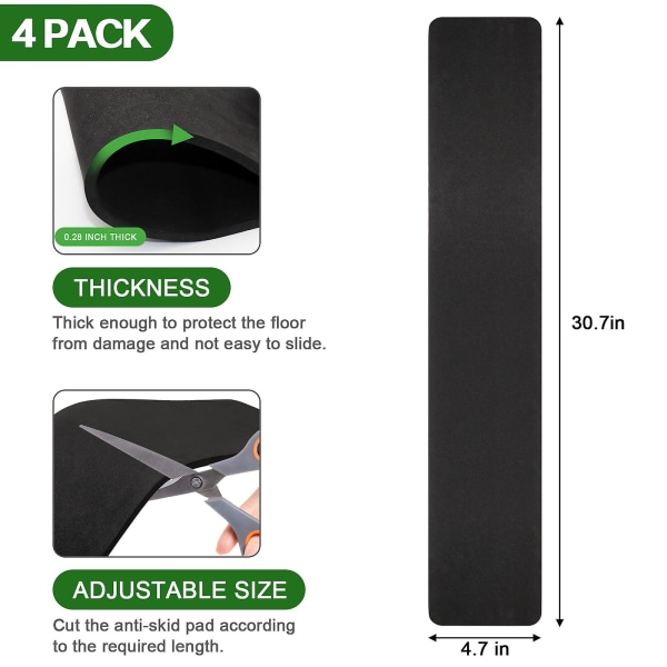 4 st Anti-Slip Möbler Rail Pads för Recliner, Recliner Non Slip Grippers, Recliner Golvskydd