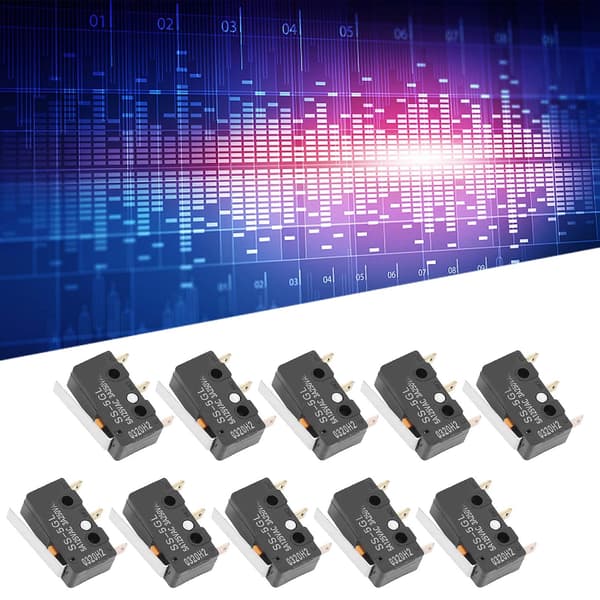 10 stk. Grænseafbrydere, 3D-printertilbehør, til mini ENDSTOP RAMPS 1.4 SS-5GL-afbrydere, m