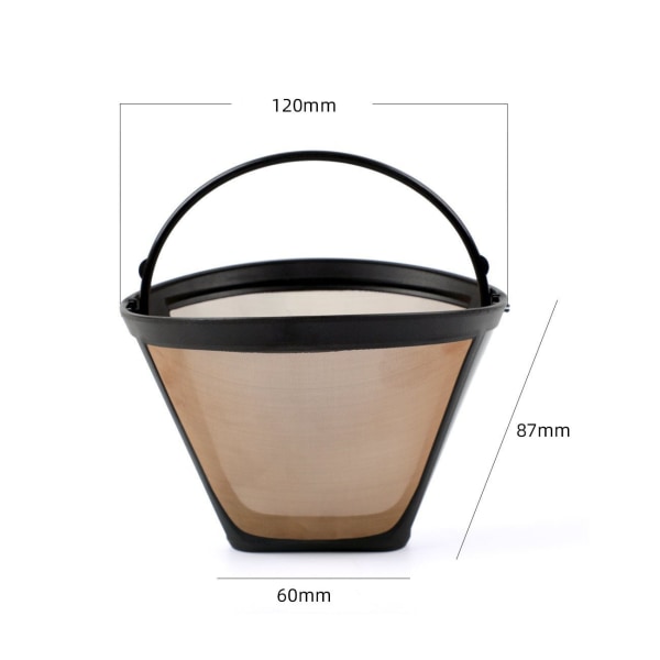 1 stk. kaffefilter i rustfrit stål til håndbrygget kaffe