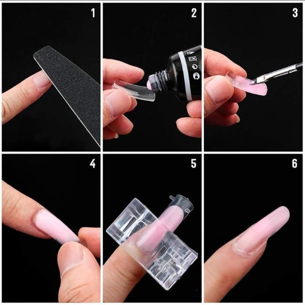 12 stk neglklippere neglklipp rask byggetips for polygel