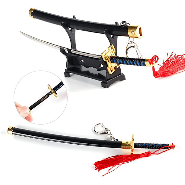 Demon Slayer Sværd Mini Katana Nøgleringe Anime Figur Tanjiro For