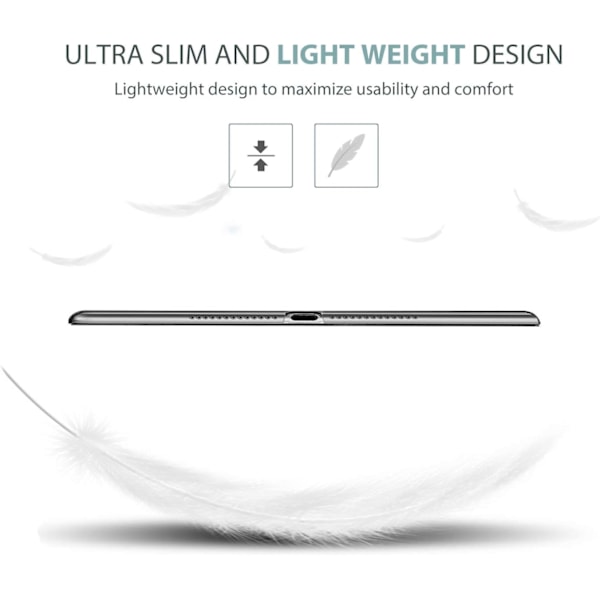 Smart Case för iPad 9,7 tum iPad 6:e/5:e generationen 2018 2017 (Modell: A1893 A1954 A1822 A1823), Ultra Smalt Lätt
