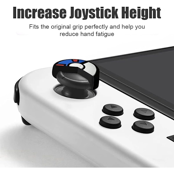 Switch Joycon Tommelgreb Hætter, Blød Silikon Joystick Dæk Kompatibel med Nintendo Switch/OLED/Switch Lite, Analo