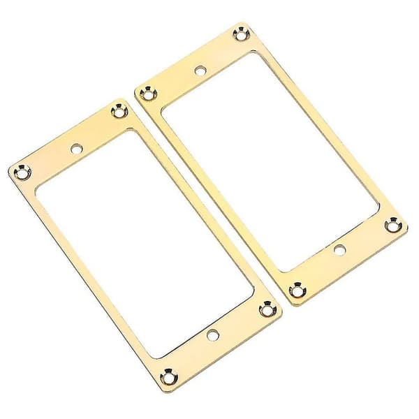 2 stk. Flat Metal Humbucker Deksel Gitar Pickup Rammemontering