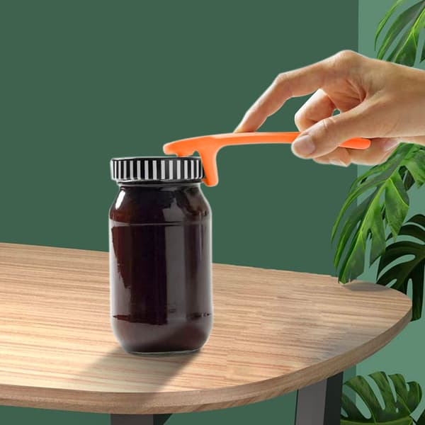 1 pakke orange dåseåbner med nøgle