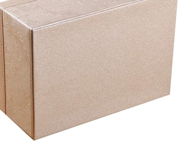 1 x Rektangulært Multifunksjonelt PU-Lær Vevboksdeksel og